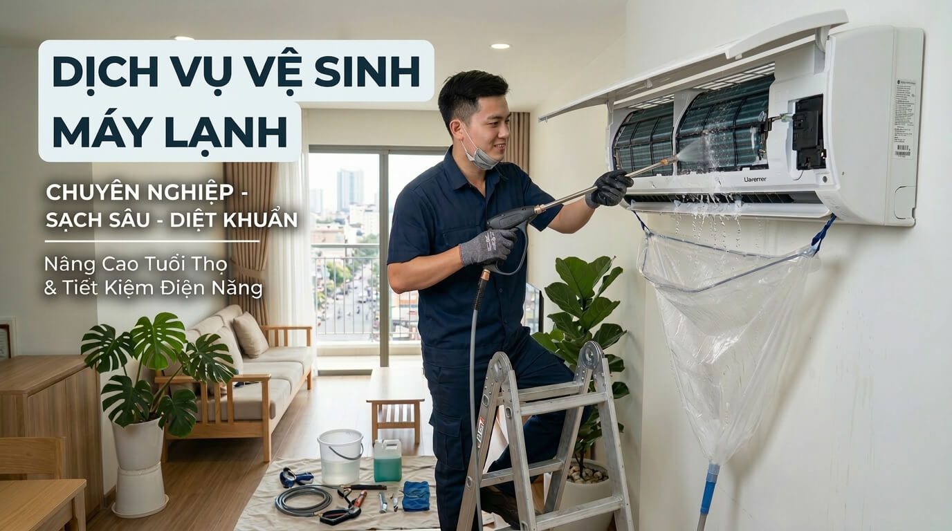 vệ sinh máy lạnh tại nhà